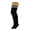 Black, variant on 1 Pair Over Knee Thigh High Knitted Socks for Women Warm Stocking Long Boot Socks - Khaki