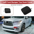 thumbnail image 2 of Tapa del gancho de remolque delantero izquierdo para Toyota Highlander 2020-2023, tapa del gancho de remolque, gancho No.521280E150, plástico negro mate, 1 Pcs, 2 of 6