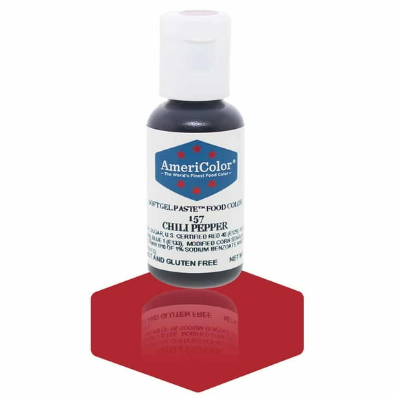 AmeriColor, Soft Gel Paste Food Color, Chili Pepper .75 oz