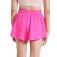 thumbnail image 2 of Women's 2 in 1 Running Shorts High-Split Athletic Short High Waisted 3" Liner Workout Gym Short with Pockets, 2 of 10