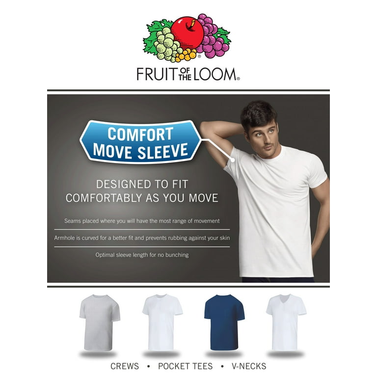 Fruit the Loom Men's T-Shirts, 6 Pack, Sizes S-3XL - Walmart.com