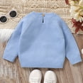 thumbnail image 4 of Toddler Girl Boy Cute Long Sleeve Knitted Easter Bunny Rabbit Pattern Sweater Pullover Tops Clothes, 4 of 4