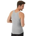 thumbnail image 5 of Hanes Men's Cotton Ribbed Tank Undershirt Pack, Assorted, 3-Pack, 5 of 10