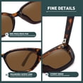 thumbnail image 3 of Gafas de Sol WOWSUN Pequeñas de Ojo de Gato Polarizadas para Mujer, 3 of 5