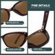 thumbnail image 3 of Gafas de Sol WOWSUN Pequeñas de Ojo de Gato Polarizadas para Mujer, 3 of 5