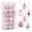 Pink, variant on BadPiggies Christmas Ball Ornaments, 36Pcs 1.6" Shatterproof Christmas Bulbs Hanging Decorations for Xmas Tree Holiday Wedding Party -Pink