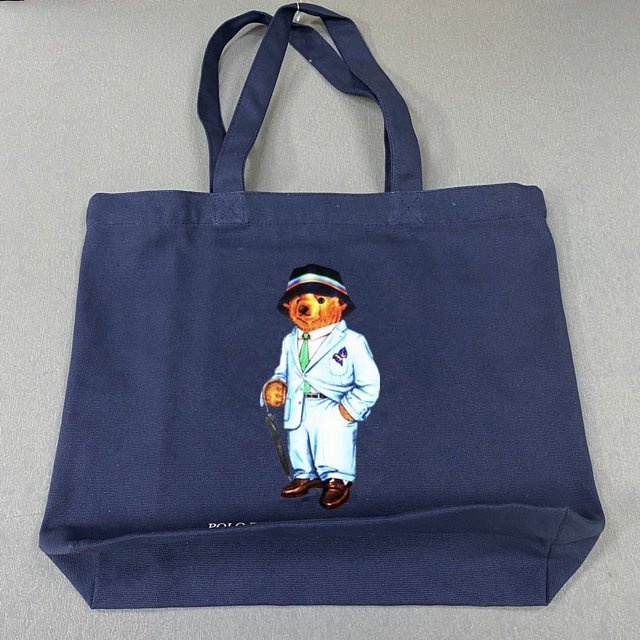 Bolso de compras con estampado de dibujos animados populares de Letian con espejo cruzado y oso, bolso de hombro, bolso de lona portátil