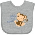 thumbnail image 3 of Inktastic Papa's Little Monkey Boys or Girls Baby Bib, 3 of 4