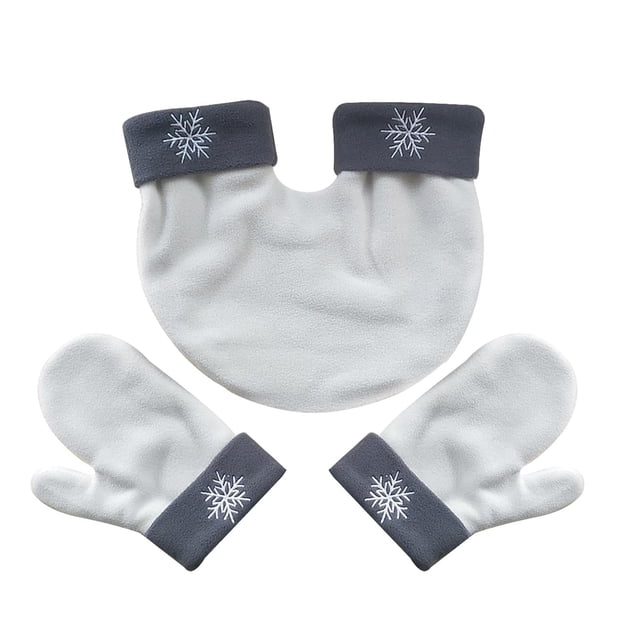 Mitaines de Couple Double Couche Épaissie en Polaire, Mitaines de Main Connectables Rouges pour Temps Froid, Cyclisme, Ski