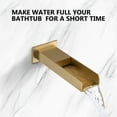 thumbnail image 2 of CASAINC Single-Handle 1-Spray Patterns 12 in. Ceiling Mount Tub and Shower Faucet in Brushed Gold (Valve Included), 2 of 5
