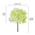 thumbnail image 2 of Kugisaki Artificial Flowers Fake Flowers Silk Hydrangea Arrangements Wedding Bouquets Decorations Plastic Floral Home Kitchen Garden Party Festival Bar DIY, 2 of 6