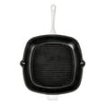 thumbnail image 3 of BergHOFF Neo 3pc Cast Iron Fry Pan & Grill Pan Set with Slotted Steak Press, White, 3 of 7