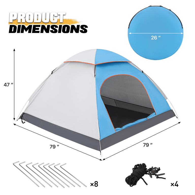 2 person tent dimensions outlet