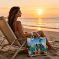 thumbnail image 6 of LEFXSMR Beach Bags for Women, Large Beach Bags Waterproof Sandproof Vacation Style, Portable Canvas Tote Bag for Swim Pool & Outdoor Use, 6 of 6
