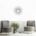 thumbnail image 2 of HomeRoots 396716 Silver Metal Sunburst Round Wall Mirror, 2 of 5