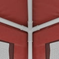 thumbnail image 4 of vidaXL Tente de Fête avec 8 Parois Latérales en Filet Rouge 9x4 m HDPE, 4 of 5
