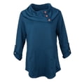 thumbnail image 4 of Sudadera con capucha de manga larga de talla grande para mujer Sudadera holgada informal METRO, 4 of 9
