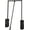 Black, variant on Hafele Pull Down Wardrobe Closet Rod Lift - 26 LB Load Capacity in White, Chrome, or Black