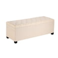 thumbnail image 6 of Aukfa 43" Storage Ottoman Bench with Gold Legs, Linen End of Bed Bench for Bedroom & Entryway,Beige, 6 of 7