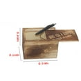 thumbnail image 2 of Raindrops  Prank 1Set Wooden Box Dark Brown Rectangular for Surprise and Decoration, 2 of 8
