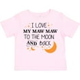 thumbnail image 3 of Inktastic I Love My Maw Maw to the Moon and Back Boys or Girls Toddler T-Shirt, 3 of 5