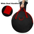 thumbnail image 5 of 36" Christmas Wreath Storage Bag For Artificial Wreaths with Durable Handles & Dual Zipper Storage Container - Black, 2Pack, 5 of 7
