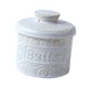 thumbnail image 4 of Mantequera francesa con tapa de cerámica, gran capacidad, ideal para decoración del hogar blanco, 4 of 9