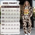 thumbnail image 7 of Xixirimido Highland Cattle Sunflower Cowhide Brown Print Women's 2 Piece Outfits Lounge Set Mock Neck Long Sleeve Sweatshirt With Wide Leg Pants Sweatsuits Fall Fashion Airport Tracksuit, Medium, 7 of 7