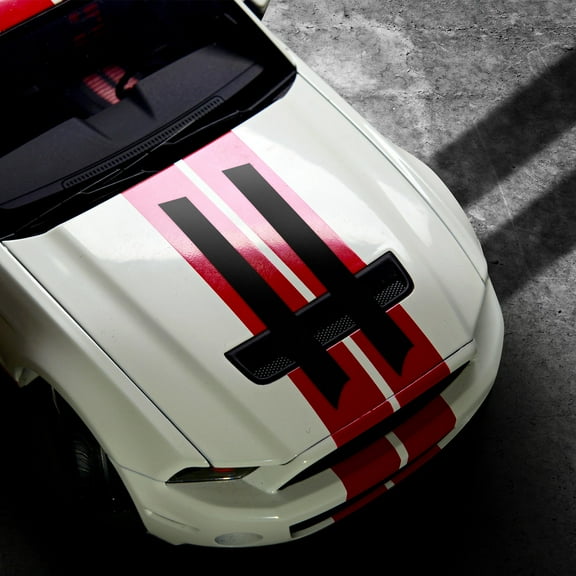 LABRIMP Car Hood Sticker PVC 1 Set 51.2X9.9in