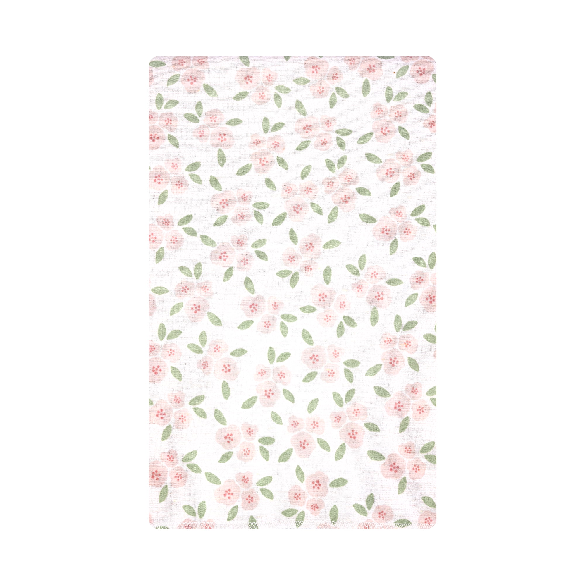 Hudson Baby Girl Cotton Polyester Flannel Burp Cloths Bundle 12-Pack, Sweet Little Floral, One Size