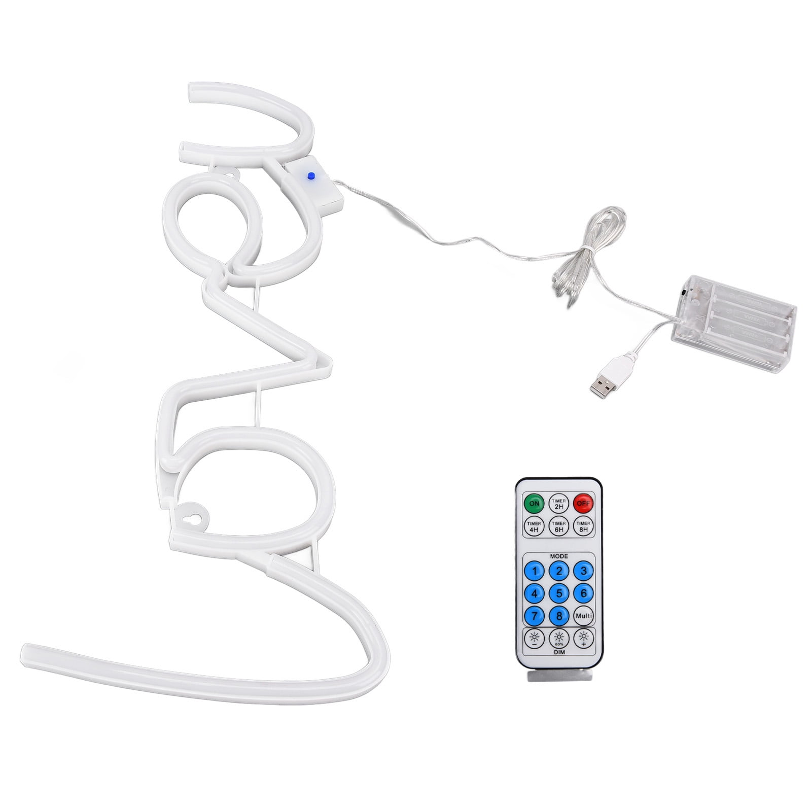 Neon Light, 300LM Easy Operation Remote Control Neon Sign For Home