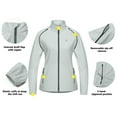 thumbnail image 2 of Little Donkey Andy Women's Lightweight Waterproof Cycling Jacket with Removable Sleeves for Biking Running Golf Light Gray M, 2 of 6