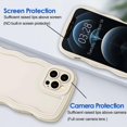 thumbnail image 2 of Case for iPhone 12 Pro Max Case Wave, Curly Frame Design for Women Girls, Cute Wavy Solid Color Aesthetic Phone Case Soft Flexible TPU Shockproof Full-Body Protective Case Cover 6.7" - White, 2 of 12