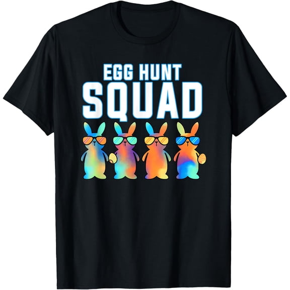 Egg Hunt Squad Rabbit Bunny Happy Easter Day Men Women T-Shirt