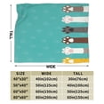thumbnail image 3 of Kll Fleece Blanket Plush Throw Blanket Cute Cat Paw And Dog,Soft Fuzzy Cozy Flannel Blanket For Couch Sofa Bed.(60"X50"), 3 of 9