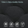 thumbnail image 6 of baibu Memory Foam Small Recliner Cushions with Lumbar Support Pillow Set, 18x16x4 Inch Dual-Layer Design Non-Slip Recliner Seat Cushion & Back Support Pillow for Reduce Hip & Lumbar Pain, Black, 6 of 7