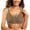Coffee, variant on Women's Seamless Yoga Bra Front Adjustable Side Buckle Lace Edge Comfortable Support for Sports Sleep and Daily Wear