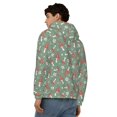 thumbnail image 4 of Zufioo Retro Hippie Groovy Mushroom Print Men's Hooded Cardigan, Zip-up Long-Sleeved Sweatshirt Jacket Sportswear-X-Large, 4 of 5