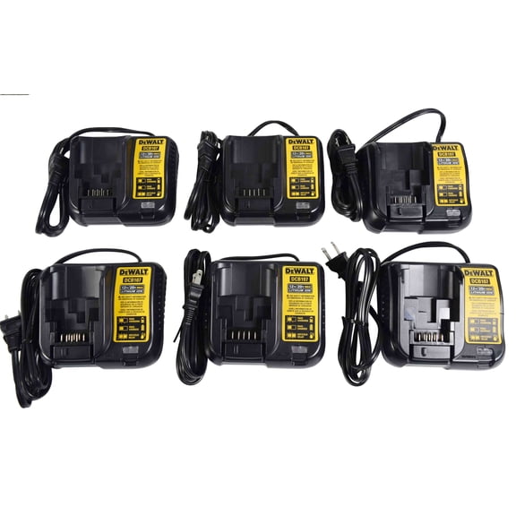 DEWALT DCB107 12V/20V Power Tool Charger for DEWALT 12V/20V MAX Li-Ion Batteries with 6 Pack