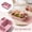 Pink, variant on Lunch Containers for Kids, Meal Prep Containers with Dividers Series, Pink 4 Compartment Lunchables Containers, For Travel, Pink, 1 Pack