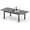 Dark Grey, variant on Cozyhom Patio Expandable Table for 4 to 10, Aluminum Outdoor Dining Table, Rectangular Patio Metal Table with Umbrella Hole for Backyard Porch, Deck & Garden, Easy Assembly, 63"- 92", Dark Grey