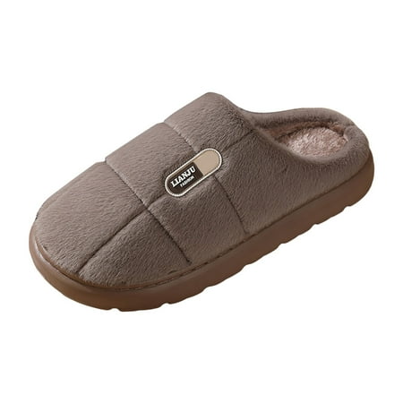 Yindaity House Slippers for Men Slippers for Women & Men  Super Cushiony Slip-On House Shoes Comfort Coffee 11