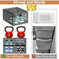 thumbnail image 3 of OKENTEN Thicken & Sturdy 10 Pack Shoe Organizer Stackable,Shoe Containers for Sport Sneaker Display,Upgraded Sturdy Shoe Storage Box,Plastic Shoe Box,Black, 3 of 7
