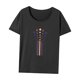 thumbnail image 3 of Camiseta para mujer Ropa deportiva de verano Tops casuales de verano para senderismo Trabajo Viaje a la playa Gris, 3 of 7