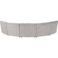 thumbnail image 4 of Meridian Furniture Limitless Cream Velvet Modular 5 Piece Sectional, 4 of 7