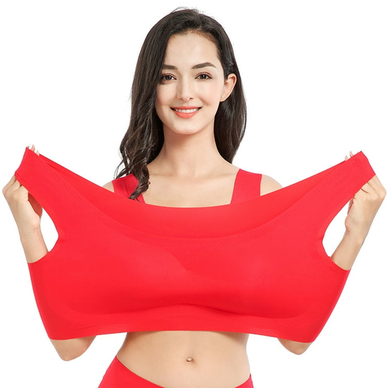 QUYUON Clearance Bras for Large Breasts Mind Sleep Underwear Plus