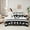 Black White, variant on Manfei Ice Hockey Boy Twin Bedding Sets 7-Piece, Teens Sports Theme Bedding Comforter Set, Geometric Honeycomb Sheet Sets, Ultra Soft Room Decor