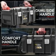 thumbnail image 4 of ‎2pcs Tool Boxes Set - Lockable Organizer Storage Portable Toolbox with Removable Tray for Workshop Garage & Household, Large Capacity, 4 of 5