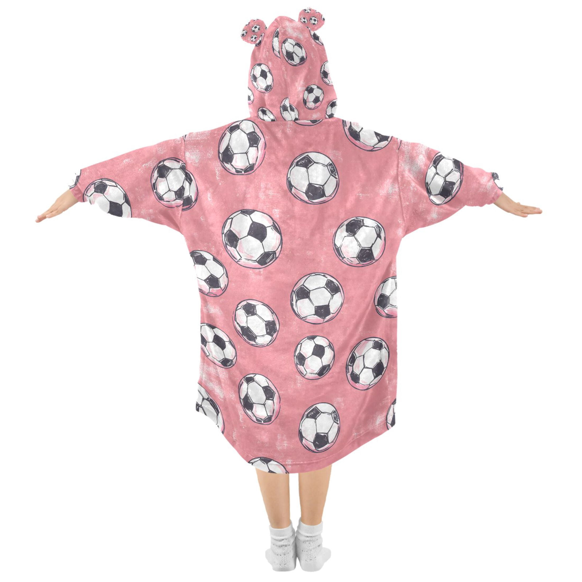 joogoo Wearable Blanket Hoodie for Footballs Oversized Sherpa Hooded 3-14 YR M