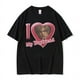 thumbnail image 2 of Camiseta con estampado de I Love My Boyfriend para hombre y mujer, camisa con estampado de León S Kennedy, Harajuku, moderna, 100% de algodón, de gran tamaño, 2 of 5